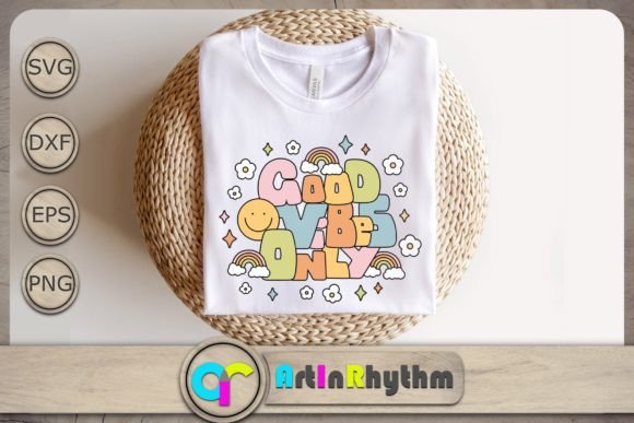 Good Vibes Only Svg, Retro Groovy Svg