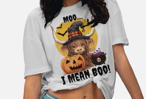 Halloween Highland Cow Png, Cute Western
