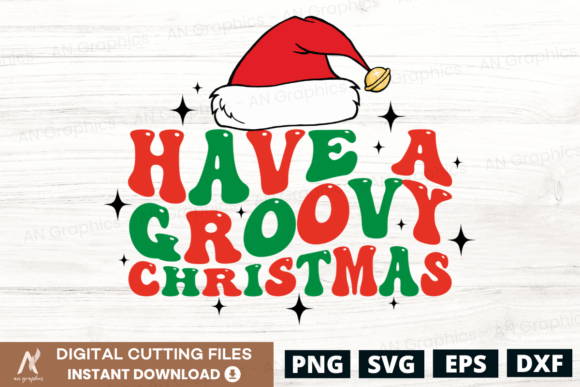 Have a Groovy Christmas Wavy SVG