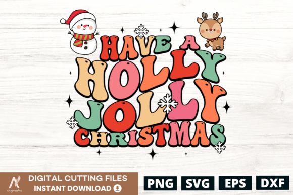 Holly Jolly Christmas Groovy SVG Review