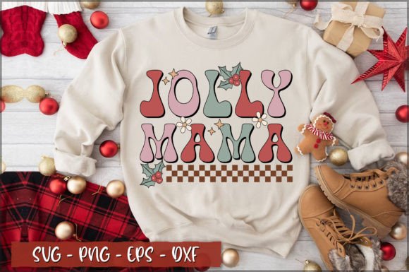 Jolly Mama SVG: A Designer’s Take on Retro Holiday Embroidery