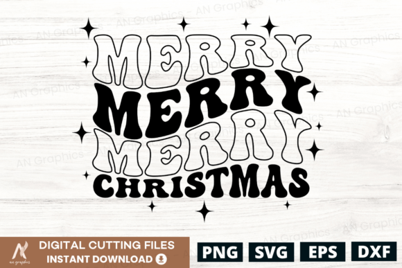 Merry Merry Merry Christmas Wavy SVG Review
