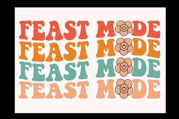 Retro Thanksgiving SVG Design, Feast Mod Review