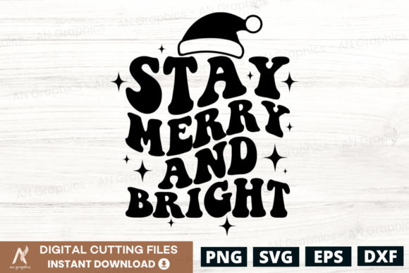 Stay Merry and Bright - Retro Wavy SVG Review